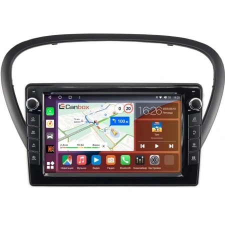 Peugeot 607 2004-2010 Canbox H-Line 7822-9-6060 Android 10 (4G-SIM, 4/32, DSP, IPS) С крутилками