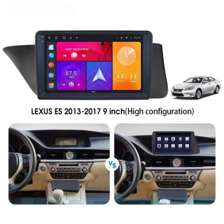 CarMedia SF-9802-KP-9009-6128-TS20 штатная магнитола для Lexus ES 2012-2018 high на Android 13 c 6GB, DSP, 4G