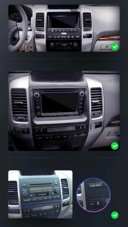 Штатная магнитола Lexus GX 470 2002-2009 12.3 дюйма Canbox GTR1231-0538 на Android 10 (CarPlay, 4/64, DSP, QLed) Audi Style