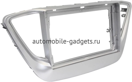 Штатная магнитола Hyundai Solaris 2 2017-2024 (серебряная) Canbox M-Line 7821-9039 на Android 10 (4G-SIM, 2/32, DSP, IPS) С крутилками