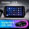 Штатное головное устройство Teyes CC3 360 6/128 10 дюймов RM-10-1137 для Hyundai Santa Fe 4 2018-2021 на Android 10 (4G-SIM, DSP, QLed)