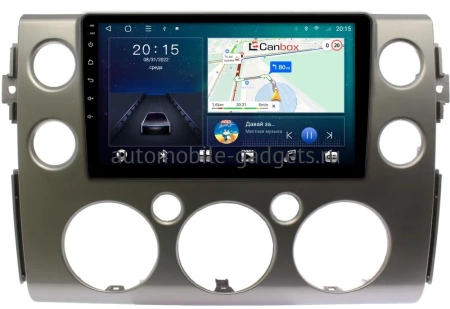 Toyota FJ Cruiser 2006-2022 (серебро) Canbox L-Line 4296-9-189 на Android 10 (4G-SIM, 6/128, TS18, DSP, QLed)