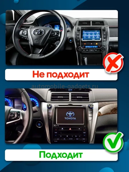 Штатная магнитола Canbox Logic-i3 2K 5734-1027 для Toyota Camry XV55 2014-2018 (для авто с камерой, JBL) на Android 11 (4G-SIM, 6/128, DSP, 360, QLed)