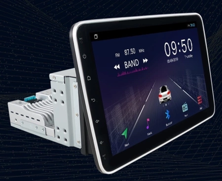 Carmedia OL-1007/1008-D Универсальная магнитола 2Din с большим наклоняющимся экраном на Android 10 с 4GB, DSP, 4G, Carplay