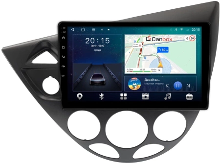Штатная магнитола Canbox L-Line 4169-9-1716 для Ford Focus 1998-2005 (черная) на Android 10 (4G-SIM, 2/32, TS18, DSP, QLed)