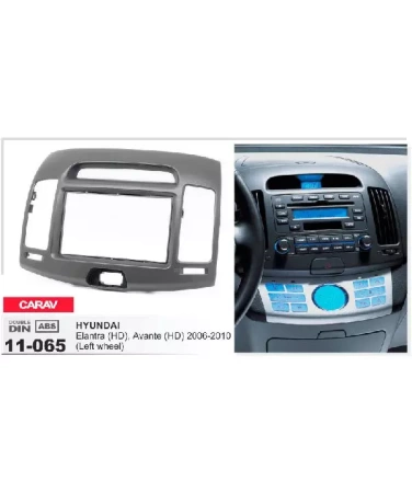 Переходная рамка CARAV 11-065  HYUNDAI Elantra (HD), Avante (HD) 2006-2010 / только для а/м с рулем слева