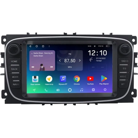 Магнитола в штатное место 2 din Ford Focus 2, C-MAX, Mondeo 4, S-MAX, Galaxy 2, Tourneo Connect 2006-2015 (черный) Teyes SPRO PLUS 4/64 7 дюймов RP-2054-492 на Android 10 (4G-SIM, DSP)
