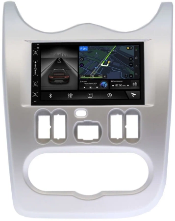 Магнитола в штатное место 2 din Lada Largus 2012-2021 Canbox M-Line 5511-RP-RNLG-48 на Android 10 (4G-SIM, 2/32, DSP, IPS)