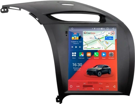 Штатное головное устройство Kia Cerato 3 2013-2020 (седан) Canbox H-Line (Tesla style) 9.7 дюймов 4/32 5621-1312-30 на Android 10 (4G-SIM, DSP, QLed)