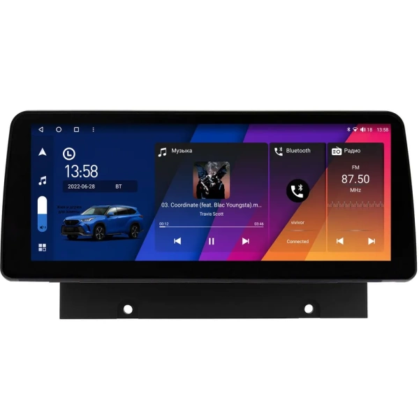 Haval Jolion 2021-2023 12.3 дюйма Canbox M-Line 7811-0063 на Android 10 (4G-SIM, 2/32, DSP, QLed) BMW Style