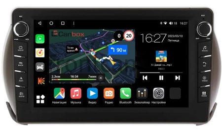 Штатная магнитола Mazda Carol 6 2009-2014 Canbox M-Line 7831-9281 на Android 10 (4G-SIM, 2/32, DSP, IPS) С крутилками