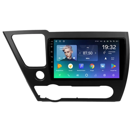 Штатное головное устройство Teyes SPRO PLUS 4/32 9 дюймов RM-9-0131 для Honda Civic 9 4D 2013-2017 (глянцевая, левый руль, седан) на Android 10 (4G-SIM, DSP, IPS)