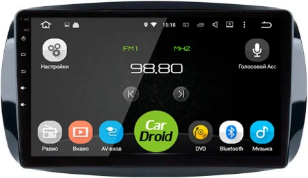Roximo CarDroid RD-2509F штатная магнитола для Smart Fortwo, Forfour 2014+ на Android 10 с 4GB, DSP