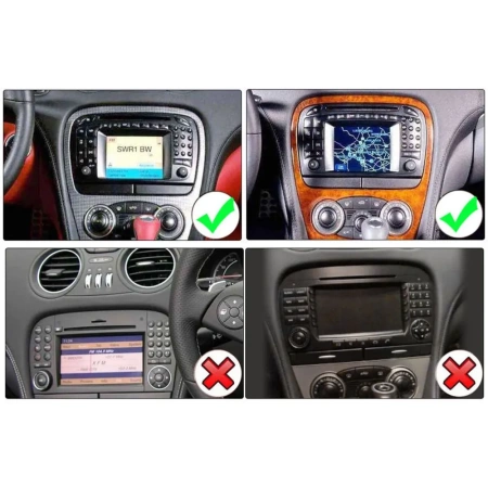 Магнитола в штатное место 2 din Mercedes-Benz SL (R230) 2001-2006 OEM на Android 10 (CarPlay, AHD, 1/32) (RK7-RP-2160-510)