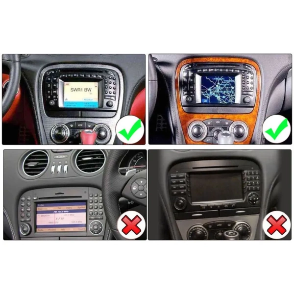 Магнитола в штатное место 2 din Mercedes-Benz SL (R230) 2001-2006 OEM на Android 10 (CarPlay, AHD, 1/32) (RK7-RP-2160-510)