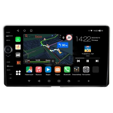 Штатная магнитола Toyota Sienna 3 2014-2020 Canbox M-Line 7840-9-1428 Android 10 (4G-SIM, 2/32, DSP, QLed)