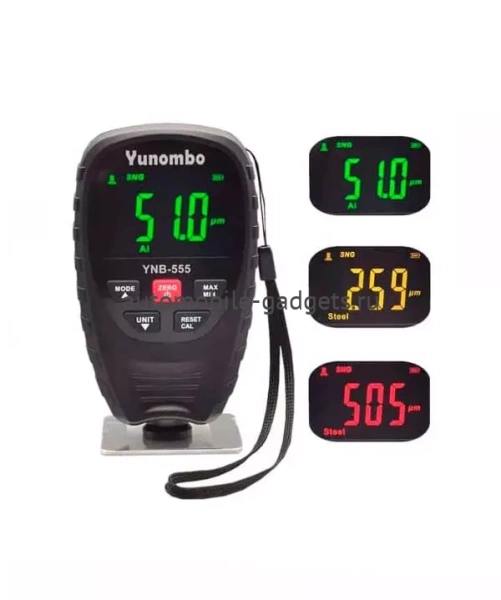 YUNOMBO YNB-555R универсальный толщиномер c датчиком оцинковки и самокалибровкой