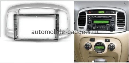 Штатное головное устройство Teyes CC2L PLUS 2/32 9 дюймов RM-9-069 для Hyundai Verna 2005-2010 на Android 8.1 (DSP, IPS, AHD)