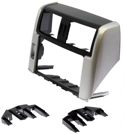 Магнитола в штатное место 2 din Canbox H-Line 5602-RP-TYLP15X-236 для Toyota LC Prado 150 2009-2013 (серебро) Android 10 (4G-SIM, 4/32, DSP, IPS) С крутилкой