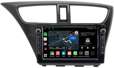 Honda Civic 9 5D 2011-2015 (левый руль, хэтчбэк) Canbox M-Line 7821-9-0108 Android 10 (4G-SIM, 2/32, DSP, IPS) С крутилками