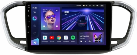 Штатное головное устройство Teyes CC3L 4/64 9 дюймов RM-9-1290 для Lada Vesta (NG), Aura 2024-2025 (вставка серебро) на Android 10 (4G-SIM, DSP, IPS)