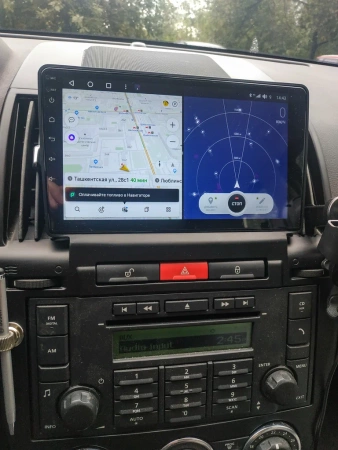 Магнитола для Land Rover Freelander 2 2006-2012 подключение через AUX Parafar на Андроид 12.0 PF102RGu комплектация с экраном
