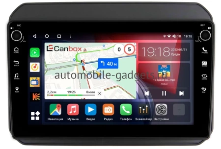 Suzuki Ignis 3 2016-2024 (матовая, Тип 1) Canbox M-Line 7801-9168 на Android 10 (4G-SIM, 2/32, DSP, IPS) С крутилками