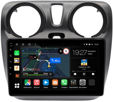 Штатная магнитола Renault Dokker 2012-2021 Canbox M-Line 4544-9-2819 на Android 10 (4G-SIM, 2/32, DSP, QLed)