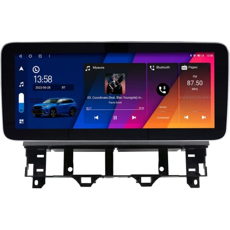 Mazda 6 (GG), Atenza 2002-2008 (джойстик в комплекте) 12.3 дюйма Canbox GT1232-0077 на Android 10 (CarPlay, 2/32, DSP, QLed) Mercedes Style