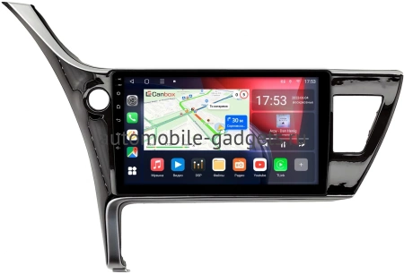 Toyota Corolla (E160, E170) 2015-2024 (тип 2, для авто без камеры) Canbox L-Line 4170-10-1265 на Android 10 (4G-SIM, 2/32, TS18, DSP, QLed)