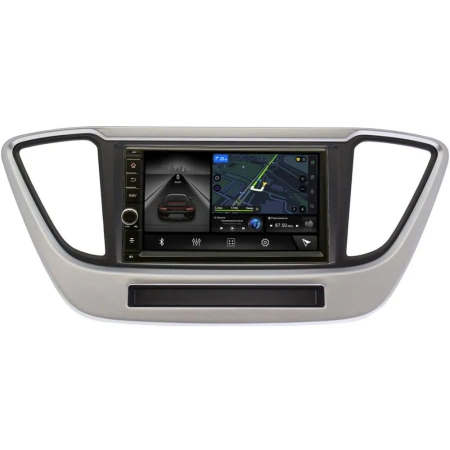 Hyundai Solaris 2 2017-2024 Canbox M-Line 5601-RP-HDLSLc-33 на Android 10 (4G-SIM, 2/32, DSP, IPS) С крутилкой