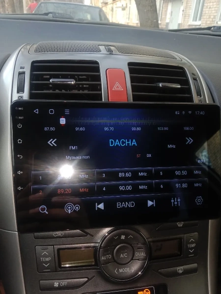 FarCar S500 2K BM3024M штатная магнитола для Toyota Auris 2006-2012 на Android 14 c 4Gb, DSP, 4G