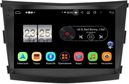 Штатная магнитола Canbox PX409-1224 для SsangYong Tivoli, XLV 2016-2024 на Android 10 (4/32, DSP, IPS)