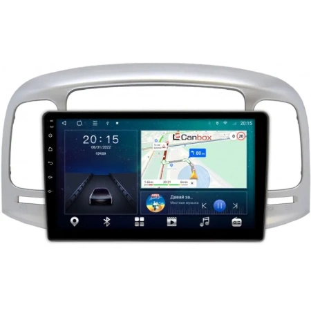 Штатная магнитола Canbox L-Line 4167-9-069 для Hyundai Verna 2005-2010 на Android 10 (4G-SIM, 3/32, TS18, DSP, QLed)
