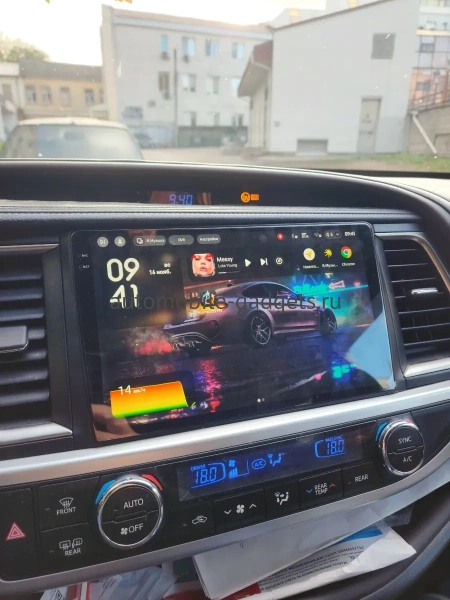 Штатное головное устройство Toyota Highlander 3 (U50) 2013-2019 Teyes CC4 Pro 2K 12/256 10.36 дюймов RM-1035 на Android 13 (4G-SIM, DSP, QLed, AI)