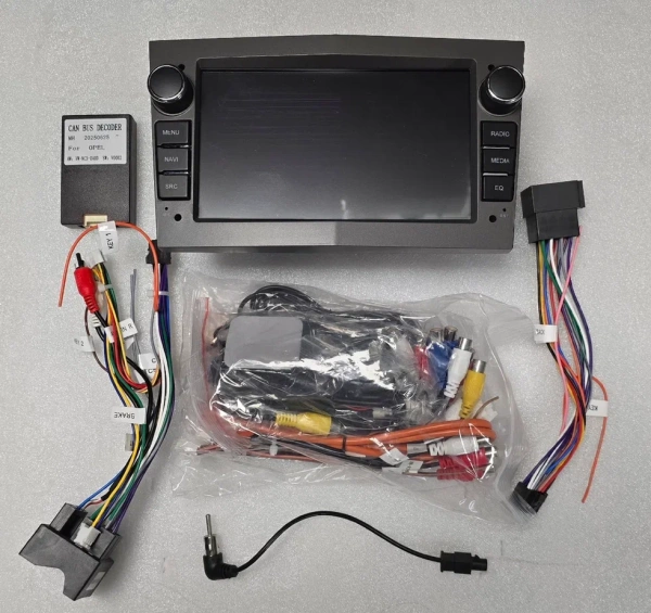 Carmedia MKD-7132G-A7 штатная магнитола для Opel Astra H 2004-2015, Antara, Combo C, Zafira B, Vectra С, Corsa С, Corsa D, Meriva A, Signum, Omega B, Tigra B, Vita C, Vivaro A (серый) на Android 14 c 4GB, DSP, CarPlay, 4G