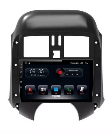Stonelock NIS903MB8 штатная магнитола для Nissan Sunny, Almera 2011-2014 на Android 10 с 2GB, DSP, 4G