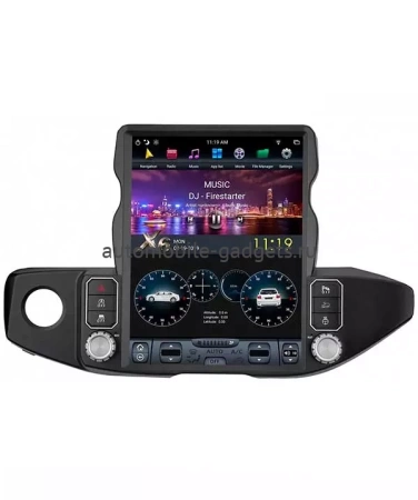 CarMedia ZF-1315-DSP (TESLA) штатная магнитола для Jeep Wrangler 2018+ на Android 9.0 c 4GB, DSP