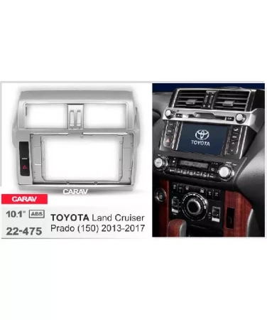 Carav 22-475 переходная рамка для установки автомагнитолы 10" в TOYOTA Land Cruiser Prado (150) 2013-2017