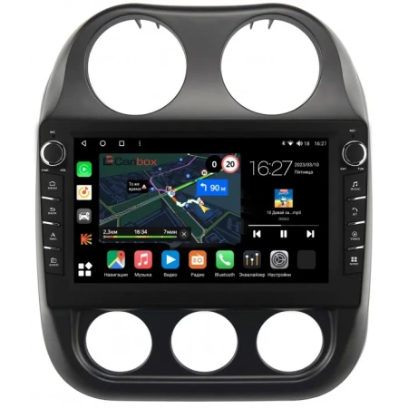 Штатная магнитола Canbox M-Line 7835-10-810 для Jeep Compass, Liberty (Patriot) 2009-2016 на Android 10 (4G-SIM, 2/32, DSP, QLed) С крутилками