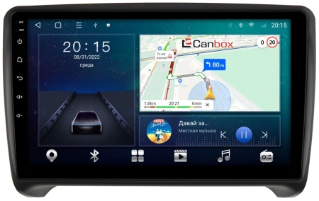 Штатная магнитола Canbox L-Line 4296-9202 для Audi TT (8J) 2006-2014 на Android 10 (4G-SIM, 6/128, TS18, DSP, QLed)