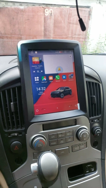 Штатное головное устройство Hyundai Grand Starex, H1 2 2007-2015 (с климат-контролем) Canbox PRO-Line (Tesla style) 9.7 дюймов 8/256 7883-1312-160 на Android 13 (4G-SIM, DSP, QLed)