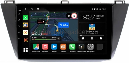 Штатная магнитола Volkswagen Tiguan 2 2016-2023 Canbox M-Line 4543-10-1122 на Android 10 (4G-SIM, 2/32, DSP, QLed)