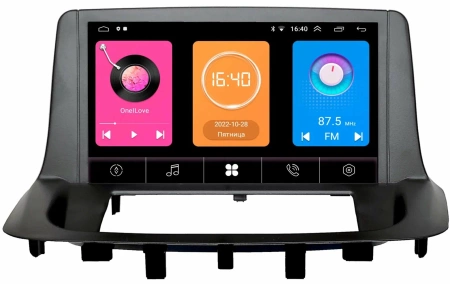 Штатная магнитола Renault Fluence, Megane 3 2008-2016 OEM RK9-1384 на Android 10 (CarPlay, AHD, 1/32)