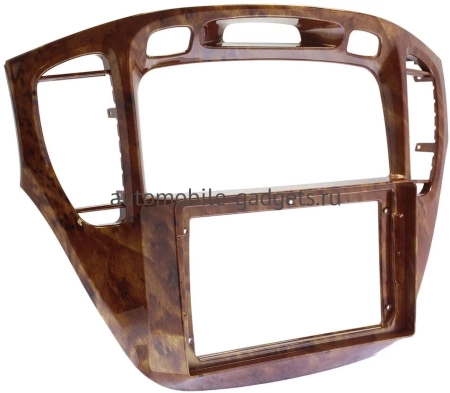 Штатная магнитола Canbox M-Line 7840-9293 для Toyota Highlander (U20), Kluger (XU20) 2000-2007 (орех, для авто без монитора) на Android 10 (4G-SIM, 2/32, DSP, QLed)