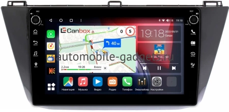 Volkswagen Tiguan 2 2016-2023 Canbox M-Line 7805-10-1122 на Android 10 (4G-SIM, 2/32, DSP, QLed) С крутилками
