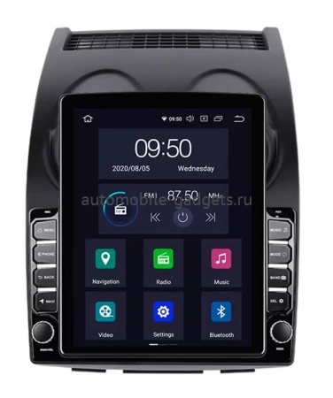 Carmedia OL-9662-12-D ("Тесла-стиль") магнитола для Nissan Qashqai (J10), Dualis 2007-2014 на Android 10 с 4Гб и DSP
