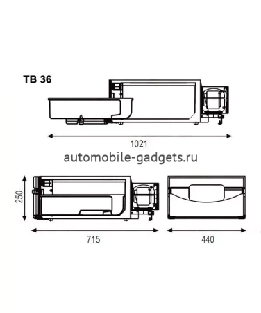 Компрессорный холодильник (встраиваемый) Indel B TB 36 (35,5л)