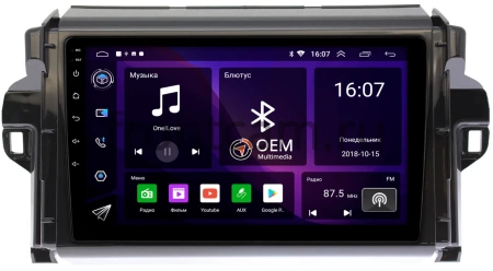 Toyota Fortuner 2 2015-2024 Canbox GT9-9106 2/32 Android 10 (IPS, DSP, CarPlay)