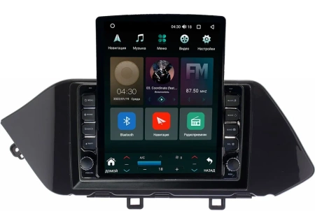 Штатная магнитола Hyundai Sonata 8 (DN8) 2019-2023 Canbox M-Line 5610-10-317 на Android 10 (4G-SIM, 2/32, DSP, QLed, Tesla)